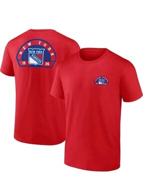 NEW YORK RANGERS NHL FANATICS/GILDAN MEN'S VALOR SHORT SLEEVE SHIRT SMALL